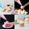 100 Pcs Piping Bags and Tips Set, 12 Inch Pastry Bags, Icing Bags Disposable for Cakes Decorating Kit Supplies with 1 Reusable Piping Bags, 1 Couplers, 12 Frosting Tips, 2 Bag Ties, 3 Cake Scraper